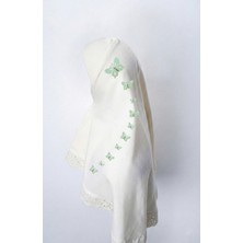 Dekim Moda Pamuk Fistolu Kız Çocuk Başörtüsü | Yeşil Kelebekler