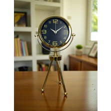 Emt Pazarlama Zentime Vintage Prestige Üç Ayaklı Metal Masa Saati