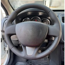 Dk Direksiyon Kaplamacı Renault Clio Symbol 2016 Araca Özel Direksiyon Kılıfı Noktalı-Düz Model(Açıklamayı Okuynz)