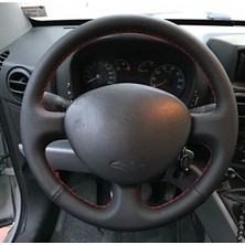 Dk Direksiyon Kaplamacı Fiat Doblo 1 Araca Özel Direksiyon Kılıfı Kırmızı Ipli (Açıklamayı Okynz)