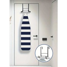 Pratik Kapı Arkası Ütü Masası Askısı ve Düzenleyici Raf Siyah