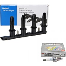 Opel Insignia A 1.6 Turbo 180 Bg Bobin Delphi ve Buji Takımı Ngk