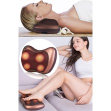 PremiumPort Çift Motorlu Akıllı Masaj Yastığı, Ev ve Araba Için Terapi Seti