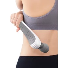 PremiumPort Sessiz Titreşimli 5 Kademeli Şarjlı Masaj Aleti, Silikon Başlık