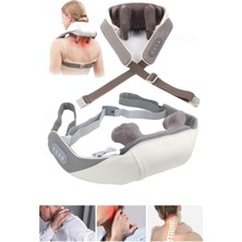 PremiumPort Iki Seviyeli Isıtmalı Boyun ve Omuz Masaj Yastığı ile Rahatlamanın Keyfini Çıkarın