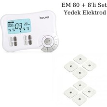 PremiumPort Em 80 Kaslar Için Terapi Masaj Ems Cihazı ve 8'li Yedek Elektrodlar