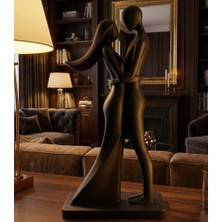 Merka Grup Modern Tasarım Sarılan Çift Temalı Dekoratif Biblo - Romantik Aşk Biblosu