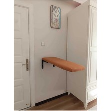 Kahverengi Katlanabilir Duvara Monte Ütü Masası, Pratik ve Şık Tasarım