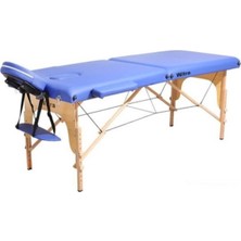 PremiumPort Mavi 2 Parçalı Katlanabilir Masaj Yatağı, Konforlu ve Pratik Kullanım
