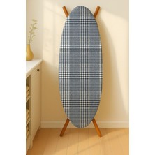 Ranforce Biyeli Çizgili Isıya Dayanıklı Ütü Masası Kılıfı 142X55 cm