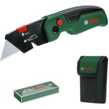 Bosch Katlanabilir Maket Bıçağı Seti, Kumaş Çanta, 10 Bıçak, Çok Amaçlı, Dayanıklı