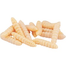 Fishack Yüzen Silikon Kurt - Glow Alabalık Yemi - 37MM - Peynir Kokulu - Ekmek Içi - Trout Bait