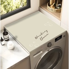 Get Carpet Çamaşır Makinesi Üstü Örtü Kaymaz Tabanlı Yıkanabilir Koruyucu Mat