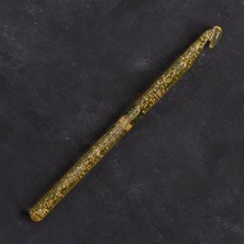 Popüler Sepet Addi Champagner 8mm 15CM Plastik Simli Yün Tığ - 4