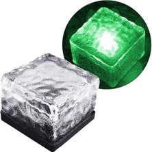 Karahanbey PM-21648 Solar Yeşil Ledli Tuğla Görünümlü Bahçe Dekorasyon Aydınlatma