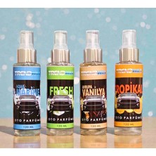 Trendwax 4lü Oto Parfümü Seti Aqau Marine, Tropikal,fresh, Avrupa Vanilya Kokusu