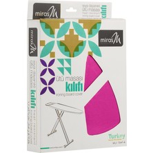 Özbience Yumuşak Keçeli Ütü Masası Bezi, Estetik Fuşya Renk, Koruyucu ve Kullanışlı