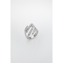 Stella Fortis Modern Tasarımlı Paslanmaz Çelik Altın & Gümüş Yüzük | Ayarlanabilir Genişlik