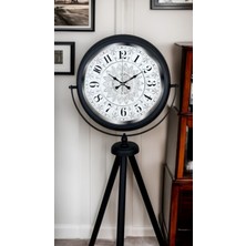 Buffer Siyah Desenli Şık Tripod Ayaklı Saat