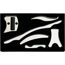 PremiumPort Çok Amaçlı Paslanmaz Çelik Masaj Aleti 6 Parça Seti