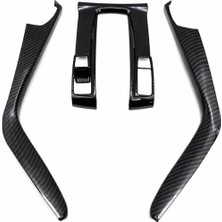 Stilix Garage Honda Civic Fc5 Fk7 Karbon Orta Konsol Yanı Vites Çerçevesi Kaplama Trim (3 Parça)
