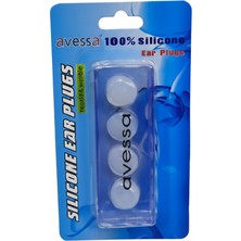 NK SPOR 4'lü Şeffaf Silikon Kulak Tıkacı -Tıkaç-Deniz-Havuz-Banyo-Gürültü-Konsantrasyon Için Kulak Tıkacağı -Ses-Horlama