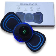 PremiumPort 8 Modlu Mini Şarjlı Kelebek Masaj Aleti, LCD Ekran, Ems Teknolojisi