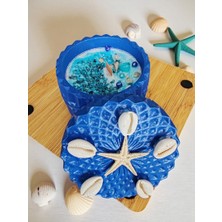 Home 'bir Parça Deniz' Deniz Temalı Kapaklı Dekoratif El Yapımı  Kokulu Mum 1