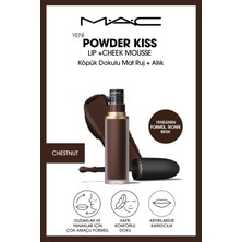 M.A.C Powder Kiss Lip & Cheek Mousse Dudak ve Yanaklar Için Buğulu Mat Ruj - Chestnut