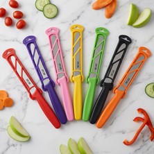 Cavit Inox Sebze Bıçağı Dişli Domates Bıçağı 7 Parça Set Karışık Renk