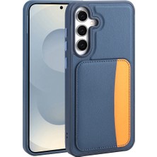 KılıfCraft Galaxy A36 Kılıf Kartlıklı Zore X-Kart Silikon Kapak - Lacivert