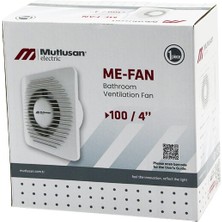 MUTLUSAN-001 211 000 100 00 00 Me-Fan 1004&AMP;QUOT;BANYO Tuvalet Havalandırma Aspiratörü 12W 245
