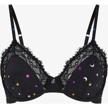 Penti Siyah Micro Lace Wire Sütyen