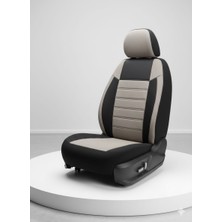 Mevas Spesial Bej Siyah Serisi Fiat Bravo Koltuk Kılıfı Tam Set