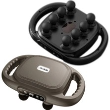 PremiumPort Şarjlı 8 Başlıklı Isıtmalı Masaj Aleti, Dijital Ekranlı Rahatlatıcı Cihaz