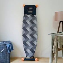 Özbience Keçeli Ipli Büyük Boy Ütü Masası Kılıfı 55X140 Cm, Stoperli, Şık ve Koruyucu