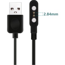 Obrax Akıllı Saat Manyetik Şarj Kablosu - Vibe 7 Pro, Vibe 7 Lite, Btalk Lite, Gtr 3 Pro Uyumlu