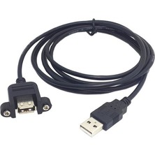 BK Teknoloji Panel Tipi Vidalı USB 2.0 Uzatma Kablosu-2 Metre