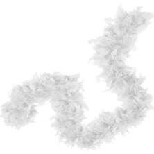 Beyaz Renk Kabarık Tüylü Otriş Boa Dekorasyon Tüy 180 cm (5477) NFSM-RSGO3456