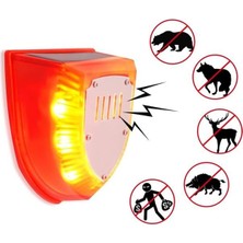 SiHako PM-26952 Köpek Sesli Hayvan Kovucu Alarm Cihazı Sadece Gece Çalışır Solar Panelli