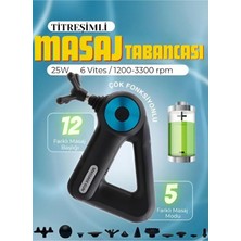 PremiumPort Ergonomik Kablosuz Masaj Tabancası, Kas Geliştirici, Kolay Kullanım