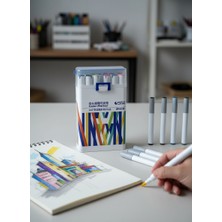 STA Çift Uçlu Alkol Bazlı Marker 24’lü Set