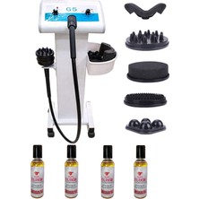 PremiumPort G5 Plus Bölgesel ve Selülit Masaj Aleti + 4 Masaj Yağı Seti