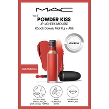 M.A.C Powder Kiss Lip & Cheek Mousse Dudak ve Yanaklar Için Buğulu Mat Ruj - Creamsicle