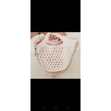 Pembe El Örgüsü Çanta