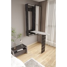 Katlanır Aynalı Duvara Monte Pratik Ütü Masası