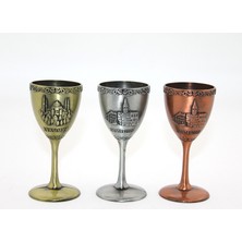 EkoAlışverişDünyam Metal Istanbul Yöresel Kadeh Bardak