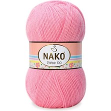 Nako Bebe 100 (5 Adet) 4430 Şeftali Çiçeği Rengi El Örgü Ipliği