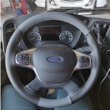 İmza Direksiyon Kılıfı Ford Fmax Araçlarına Uyumlu Gri Siyah