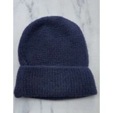 Unisex Tam Kalıp Ince Sakallı Triko Bere - Lacivert